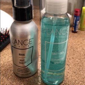 L’ange Heat shield spray & Salt and sea texture